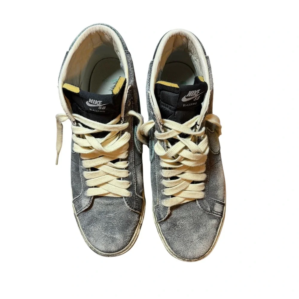 Nike Zoom Blazer Premium SB Mid Faded Black Size 9 Skate Shoe DA1839-001‎